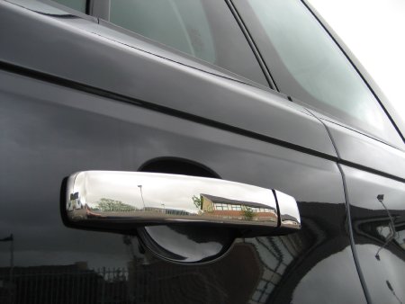 Door Handle Covers STAINLESS STEEL (2005 on) - Click Image to Close
